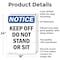 Signmission Keep Off Do Not Stand Or Sit, 18 in W x Rectangle, Aluminum OS-2PACK-NS-A-1824-V-13817 - alternate 5